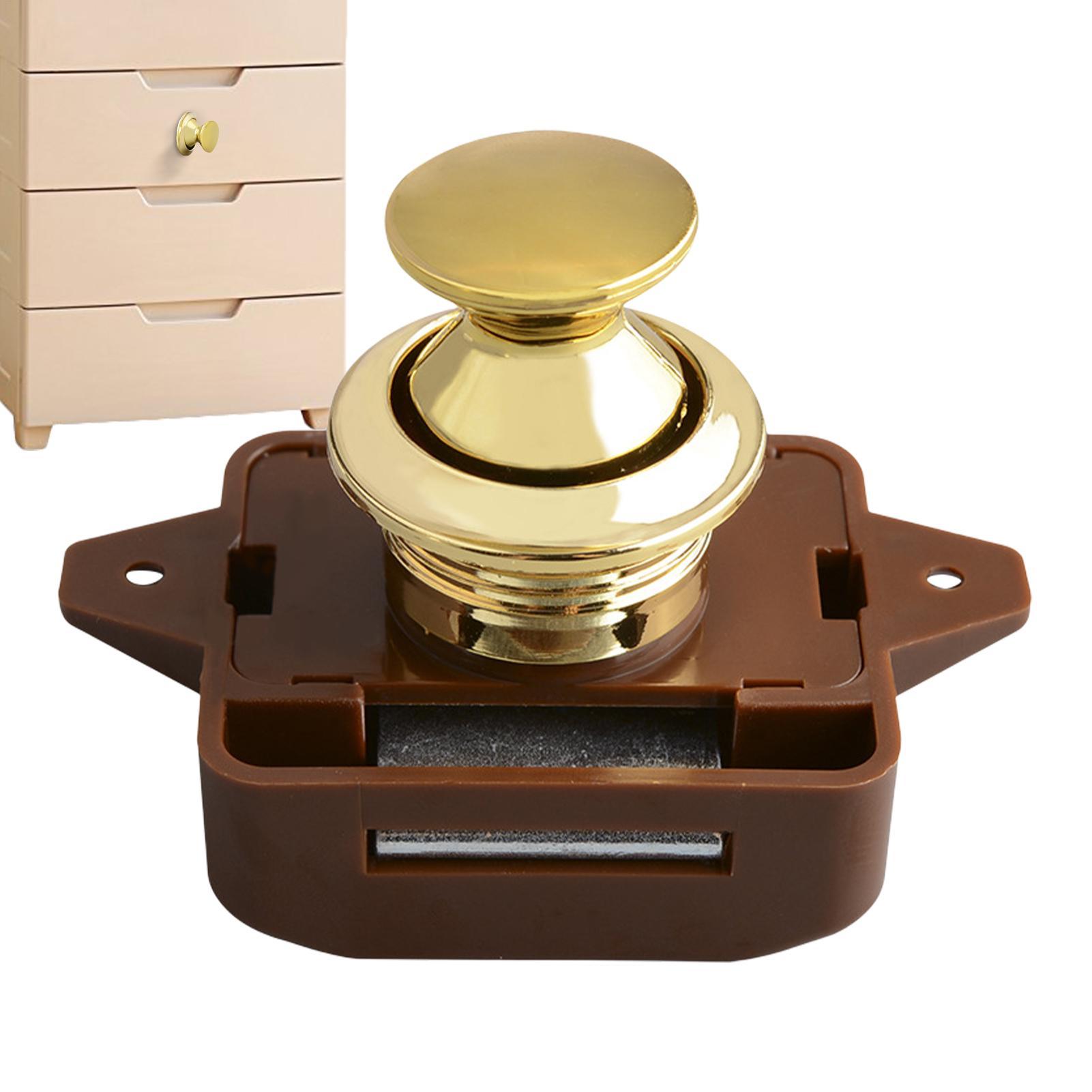 Furniture Interlocking Hardware - Keyless RV Push Cabinet Lock Push