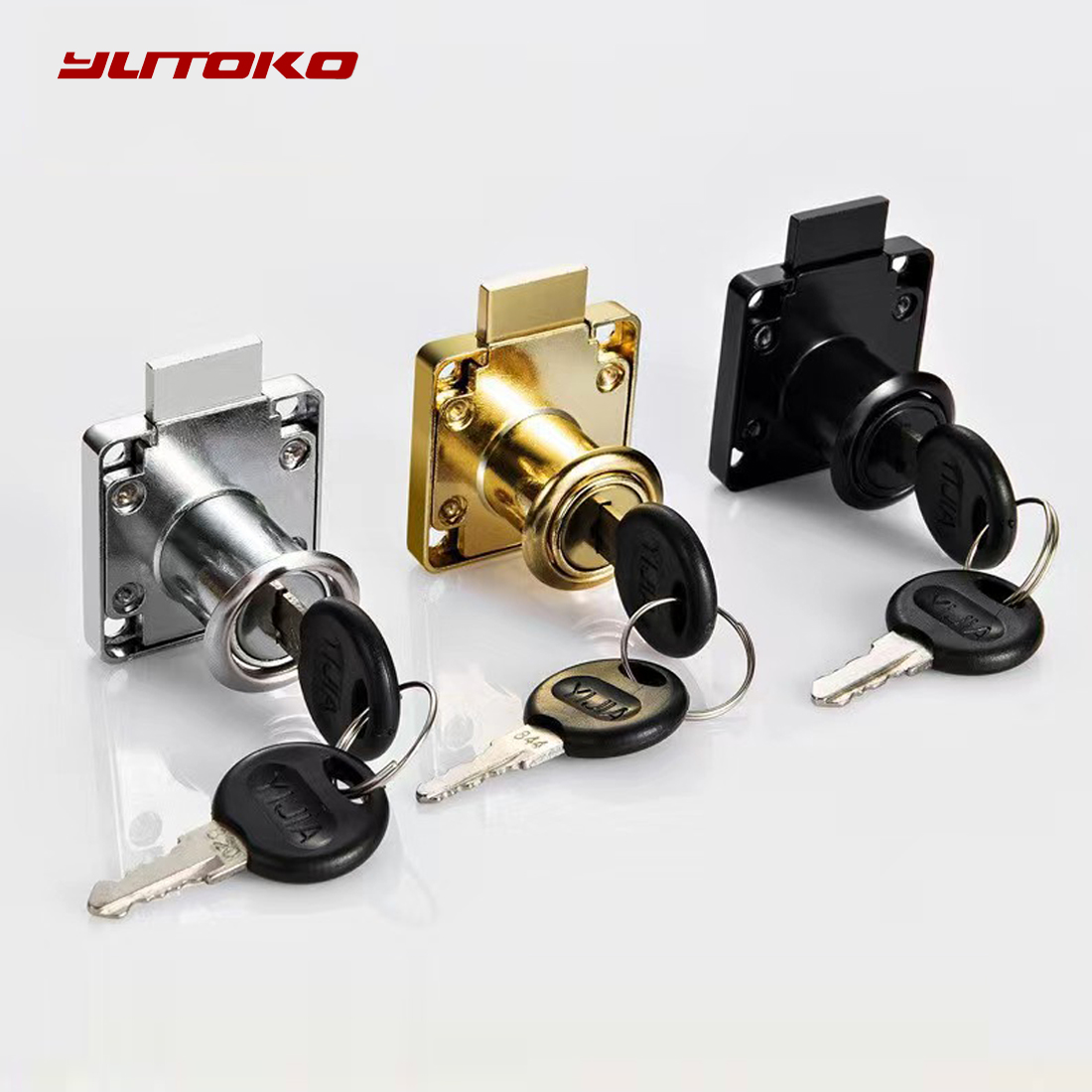 Furniture Interlocking Hardware - Yutoko High-grade Desk Drawer Lock Wardrobe