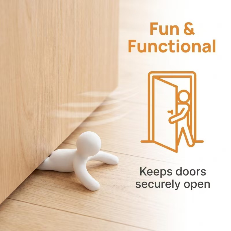 Door Stopper Heavy - 3D Printed Funny Little Man Door