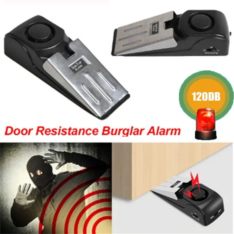 Door Stopper Heavy - 120db Wireless Door Stop Stopper Alarm