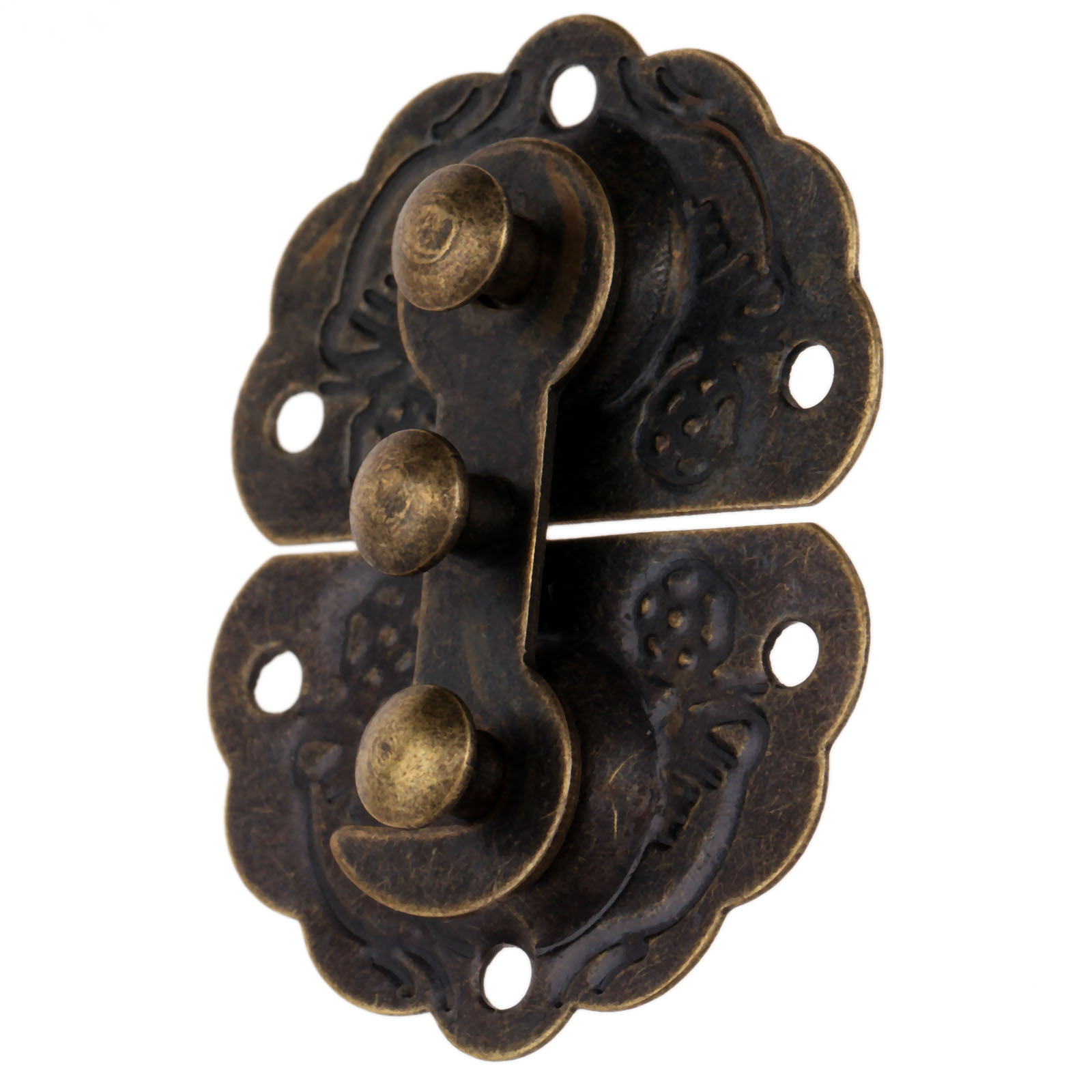 1pc Antique Bronze Box Latch H - Furniture Interlocking Hardware 评论和价格