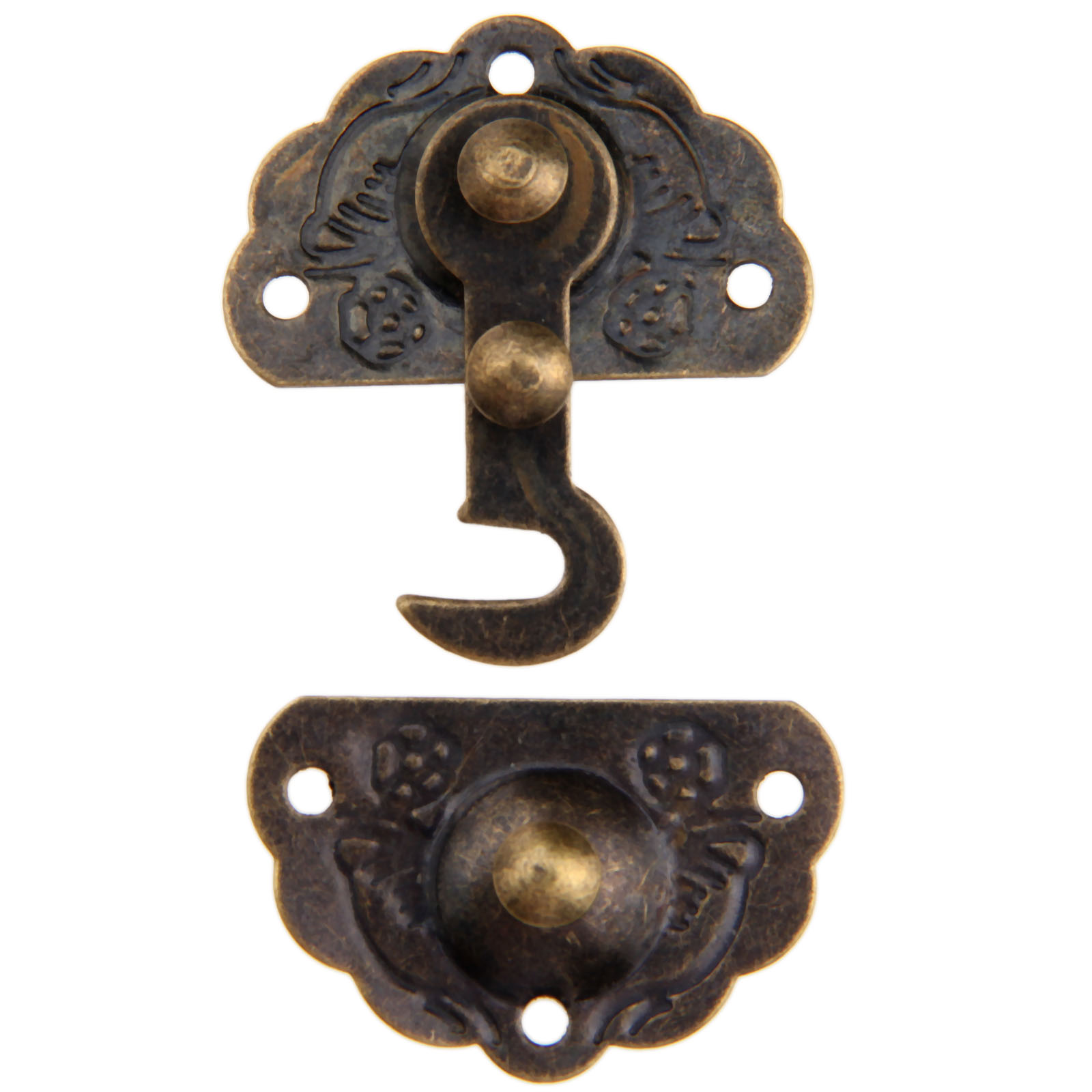 1pc Antique Bronze Box Latch H - Furniture Interlocking Hardware 评论和价格