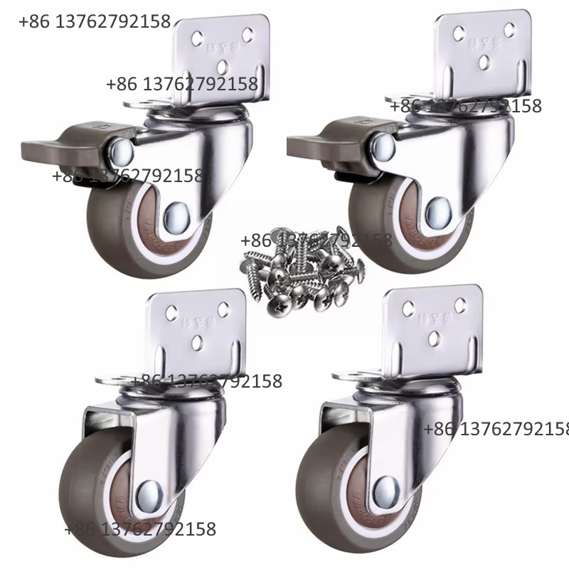 4Pcs Soft Rubber Quiet Swivel  - Furniture Hardware For Bed 评论和价格