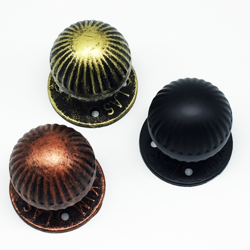 Round Ball Vintage Iron Wooden - Cabinet Knob Round 评论和价格