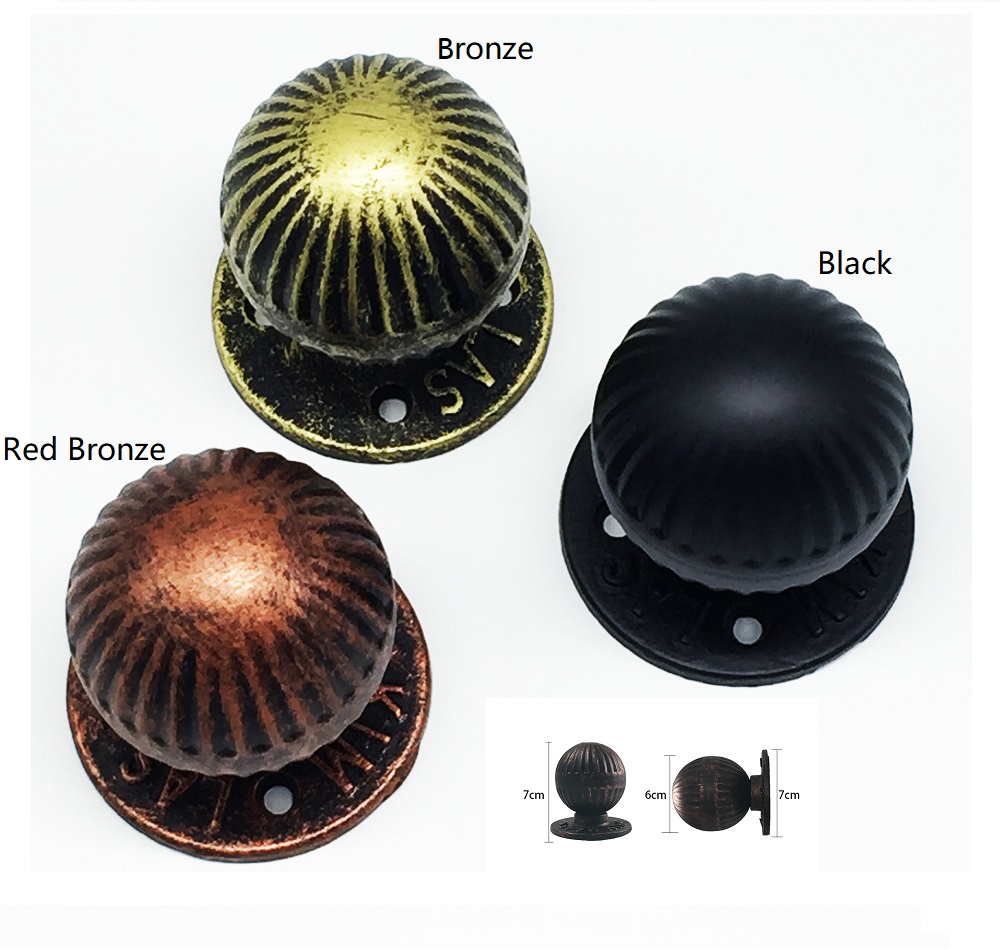 Round Ball Vintage Iron Wooden - Cabinet Knob Round 评论和价格