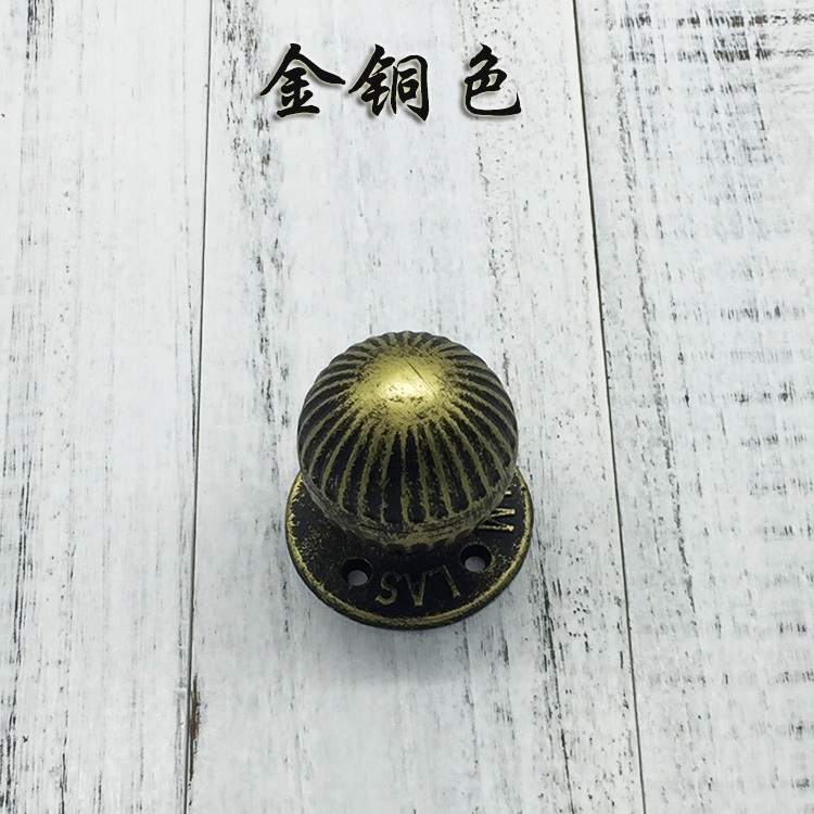 Round Ball Vintage Iron Wooden - Cabinet Knob Round 评论和价格