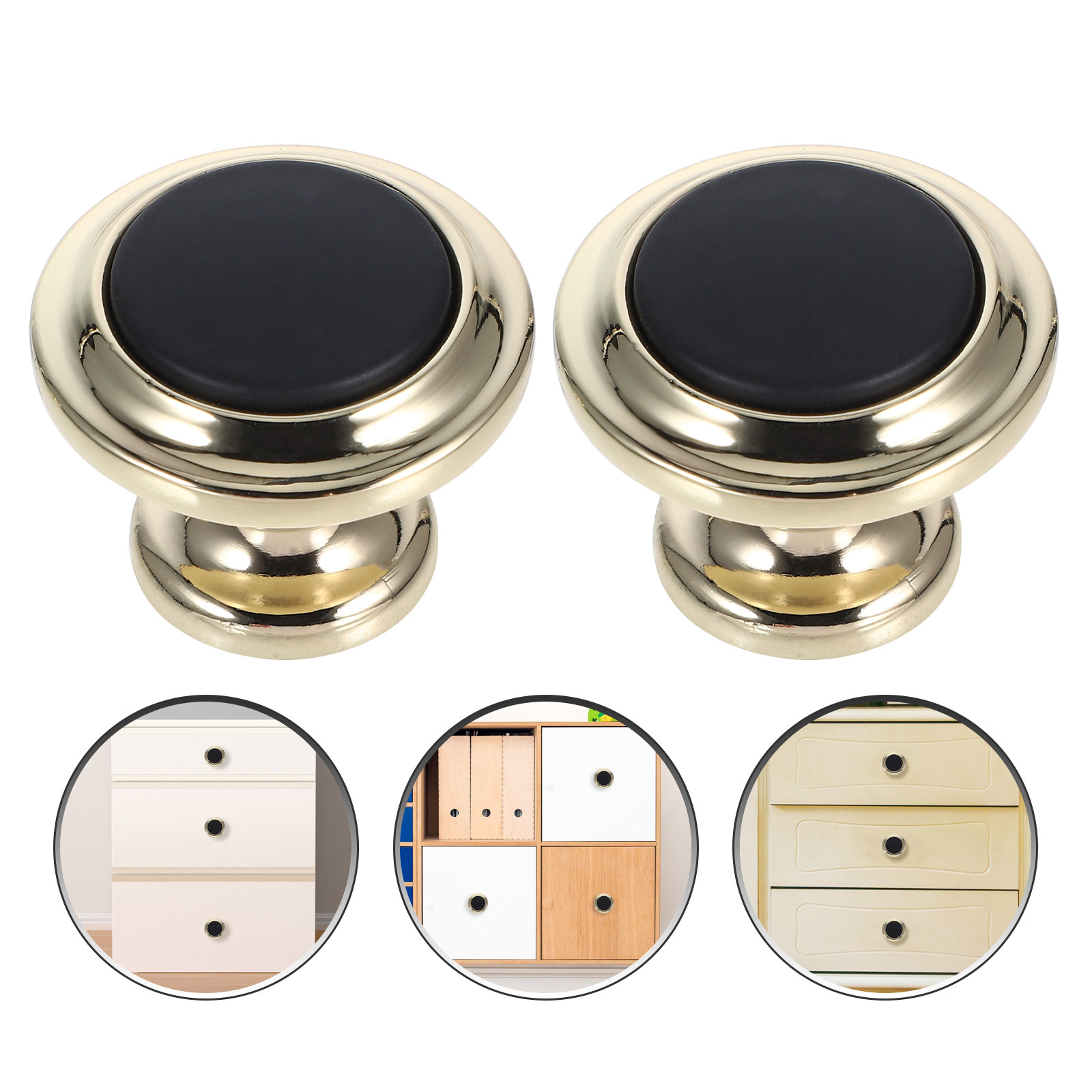 2Pcs Round Knobs for Cabinets  - Cabinet Knob Round 评论和价格