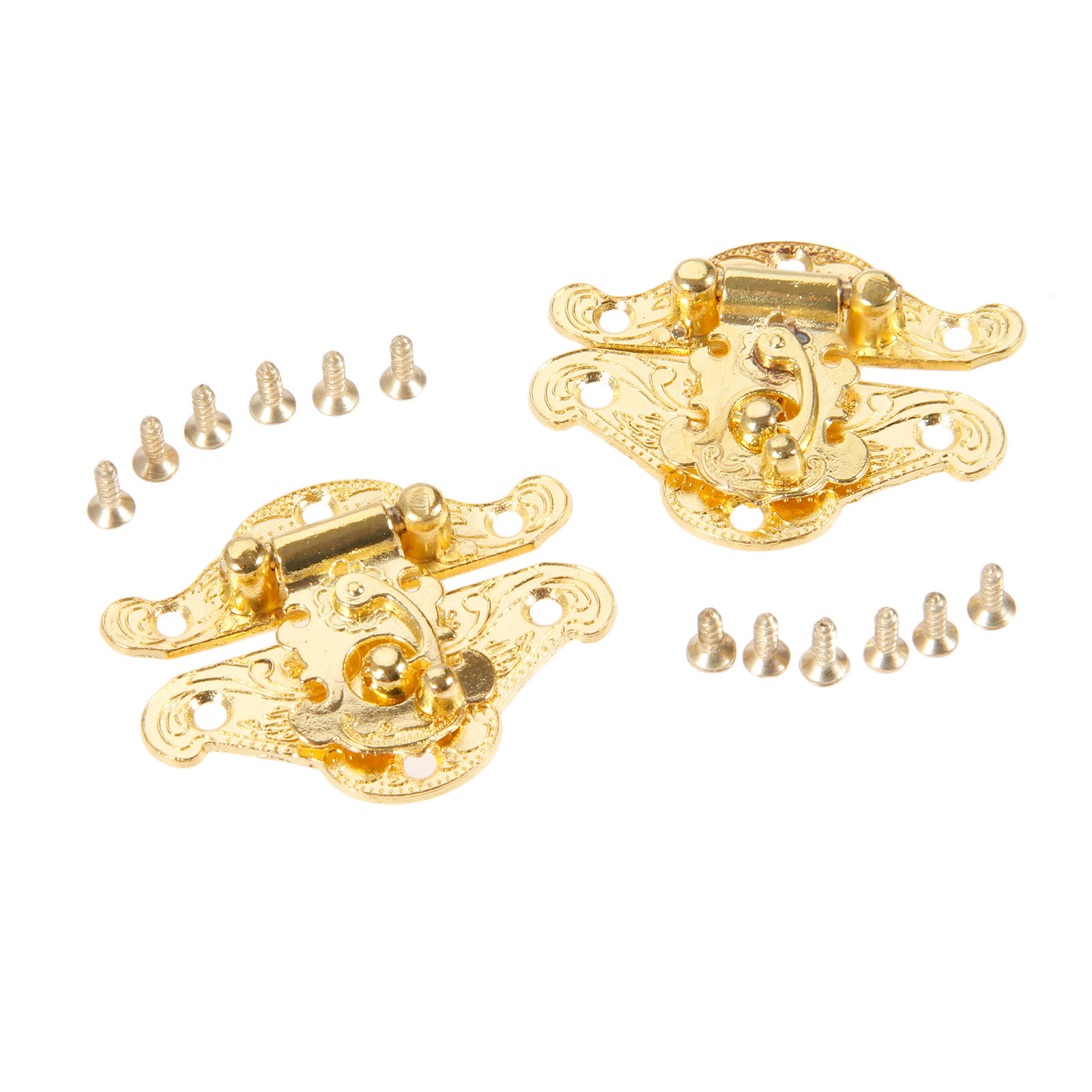 DRELD 2Pcs Antique Gold Box La - Furniture Interlocking Hardware 评论和价格