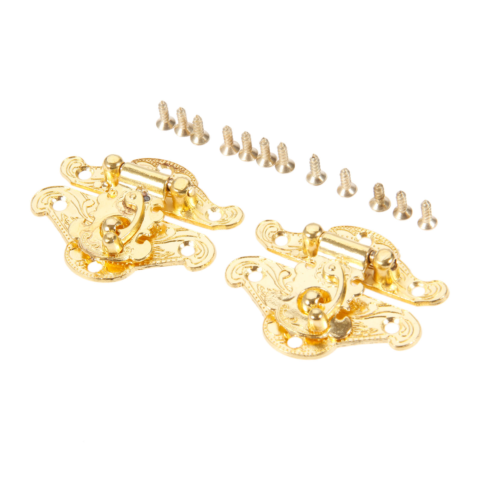 DRELD 2Pcs Antique Gold Box La - Furniture Interlocking Hardware 评论和价格