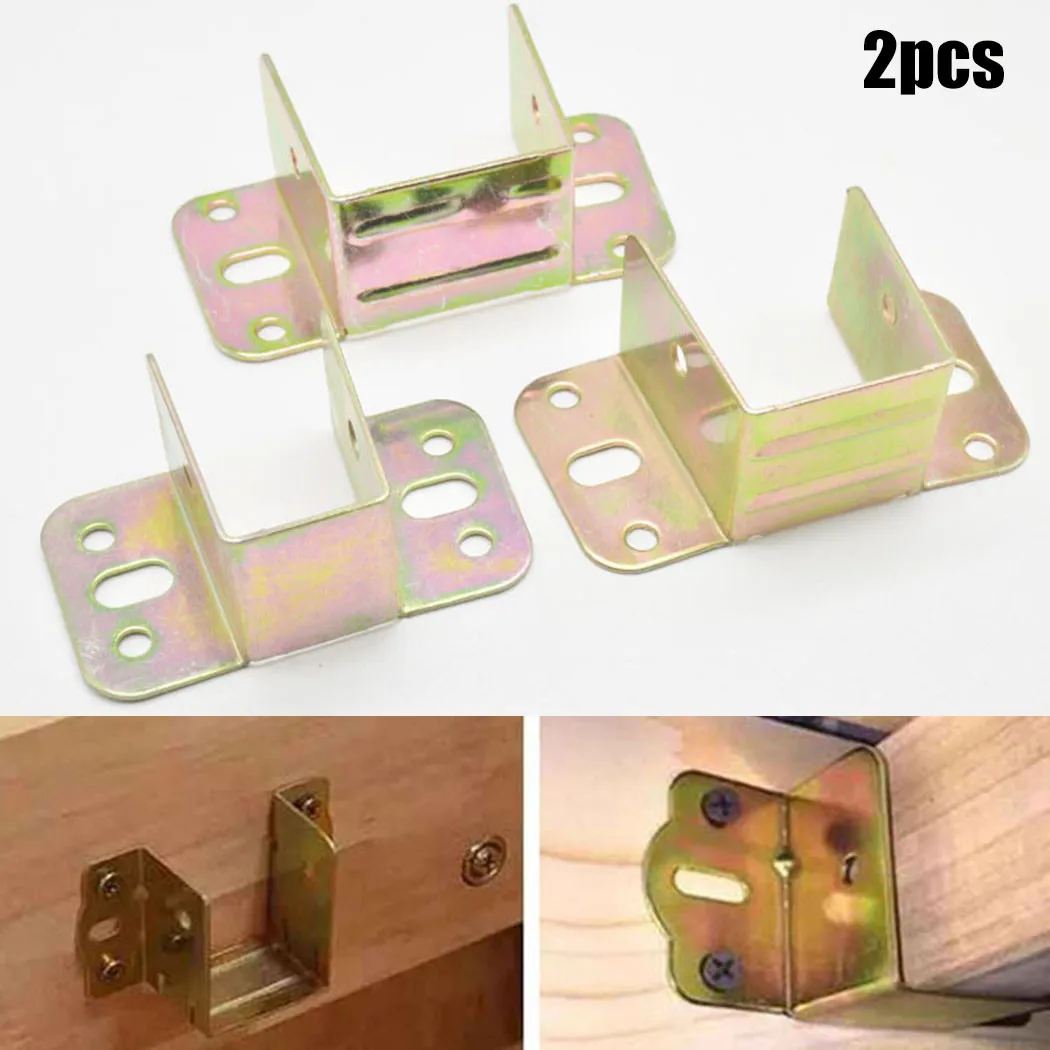 2pcs U Shaped Metal Bed Bracke - Furniture Interlocking Hardware 评论和价格