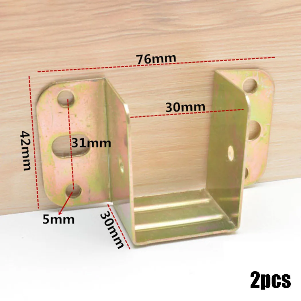 2pcs U Shaped Metal Bed Bracke - Furniture Interlocking Hardware 评论和价格