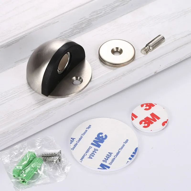 Stainless Steel Rubber Magneti - Door Stopper Heavy 评论和价格