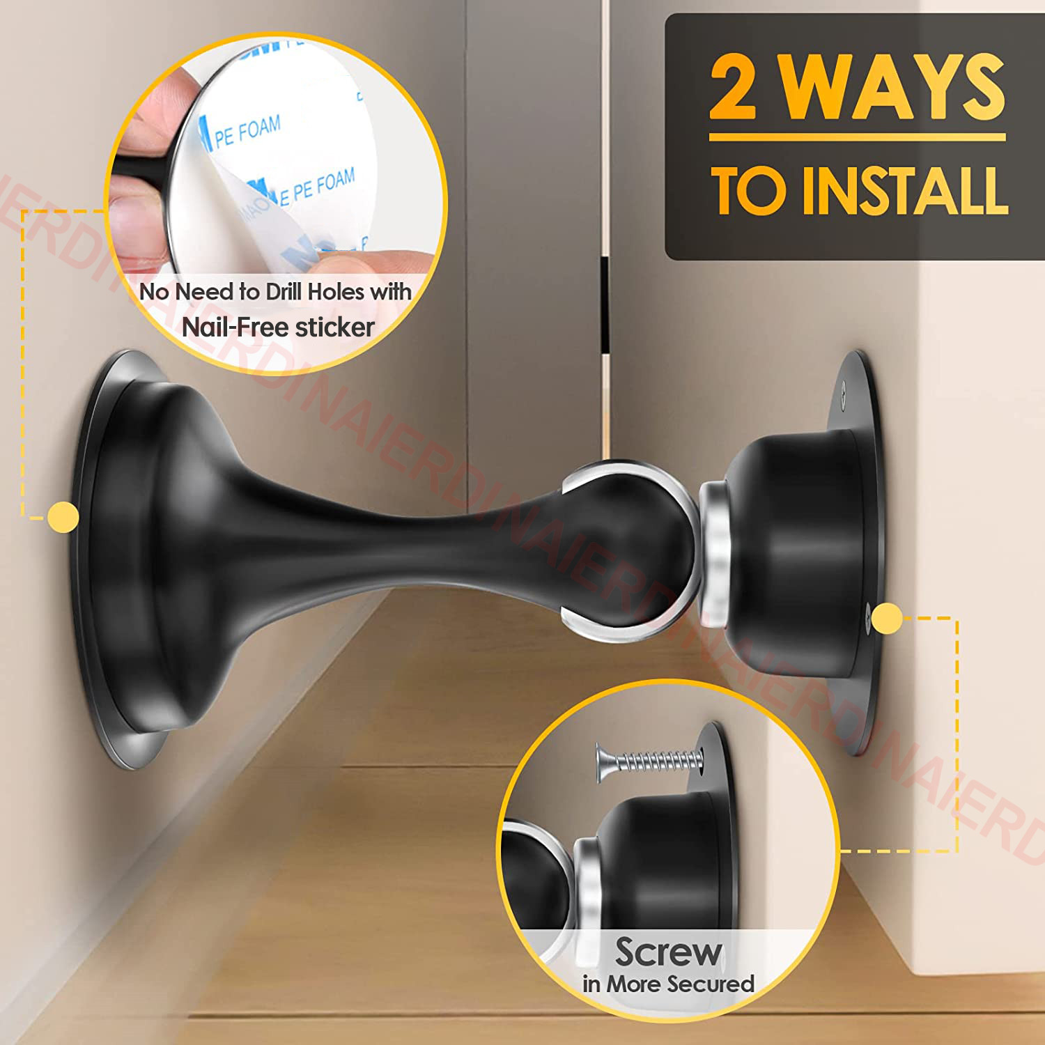 NAIERDI 1/2/4PCS Magnetic Door - Door Stopper Heavy 评论和价格