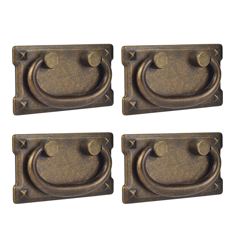 4Pcs Vintage Antique Bronze Dr - Furniture Hardware Design 评论和价格