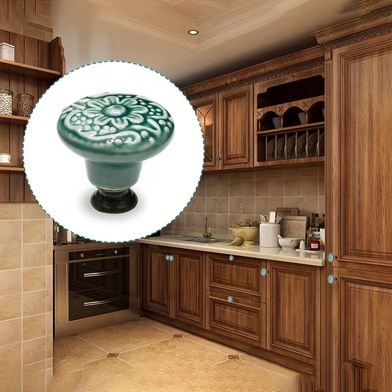 12pcs Ceramic Cabinet Knobs, F - Furniture Hardware Design 评论和价格