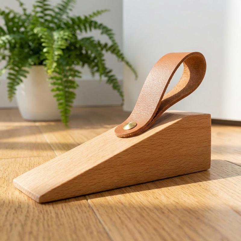 Solid Wood Door Stopper Durabl - Door Stopper Heavy 评论和价格