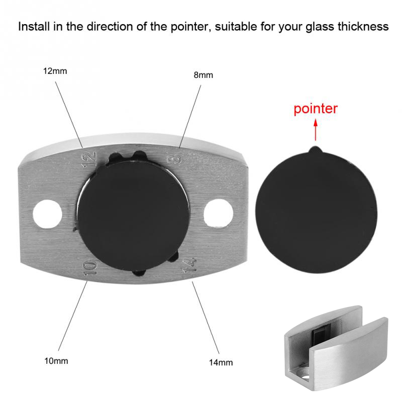 2 PCS Stainless steel 304 Glas - Door Stopper Heavy 评论和价格