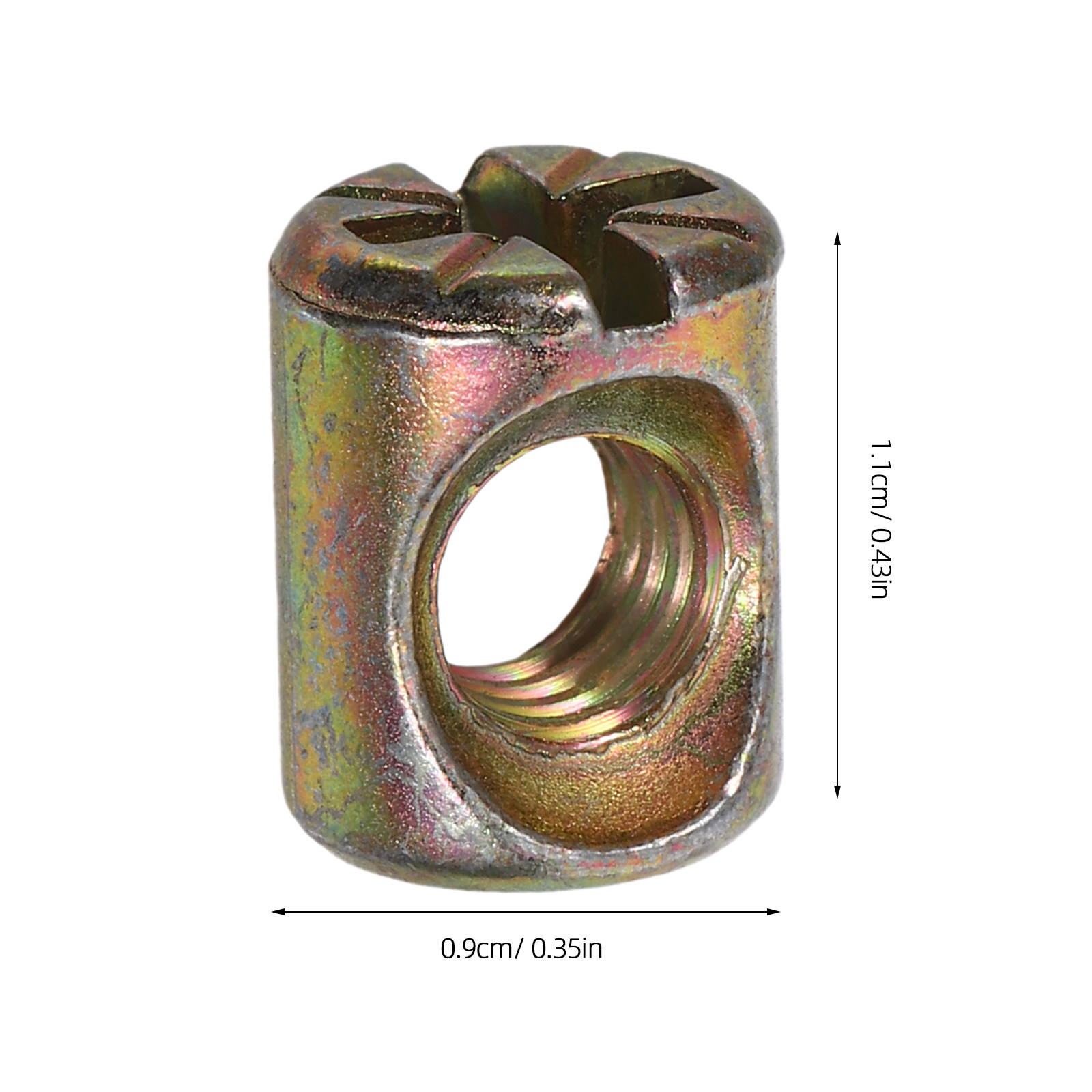 50Pcs M6 Slotted Barrel Nuts K - Furniture Hardware Barrel Nut 评论和价格