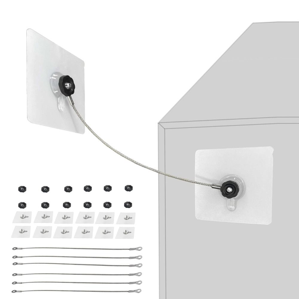 6PACK Anti Tip Furniture Strap - Furniture Interlocking Hardware 评论和价格