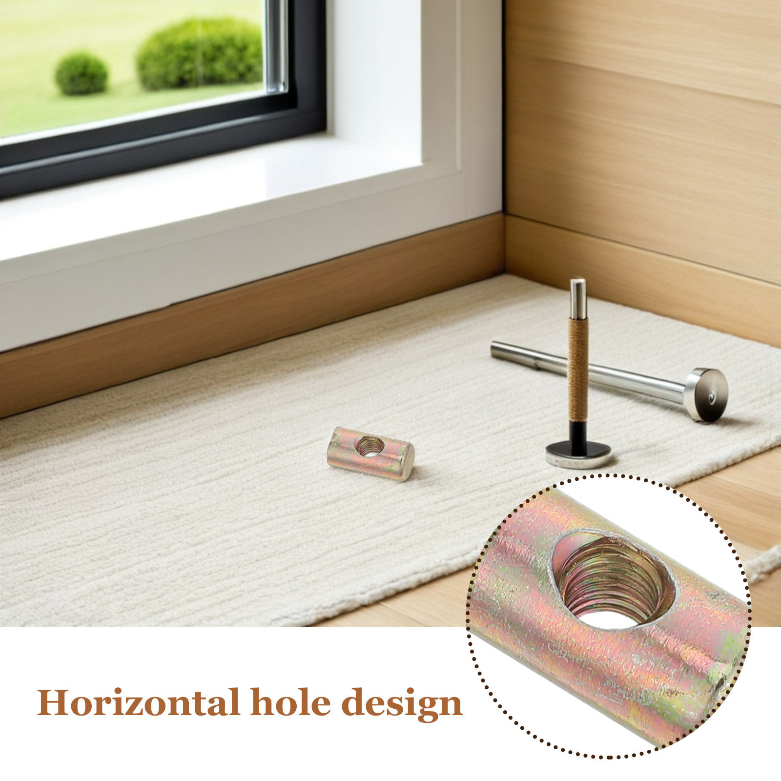 100Pcs Furniture Assembly Nuts - Furniture Hardware Barrel Nut 评论和价格