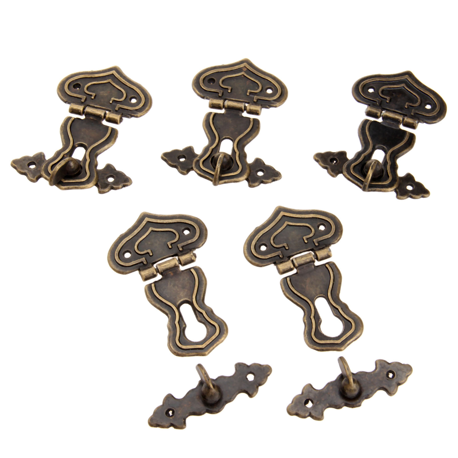 5Pcs 63x47mm Antique Metal Loc - Furniture Interlocking Hardware 评论和价格